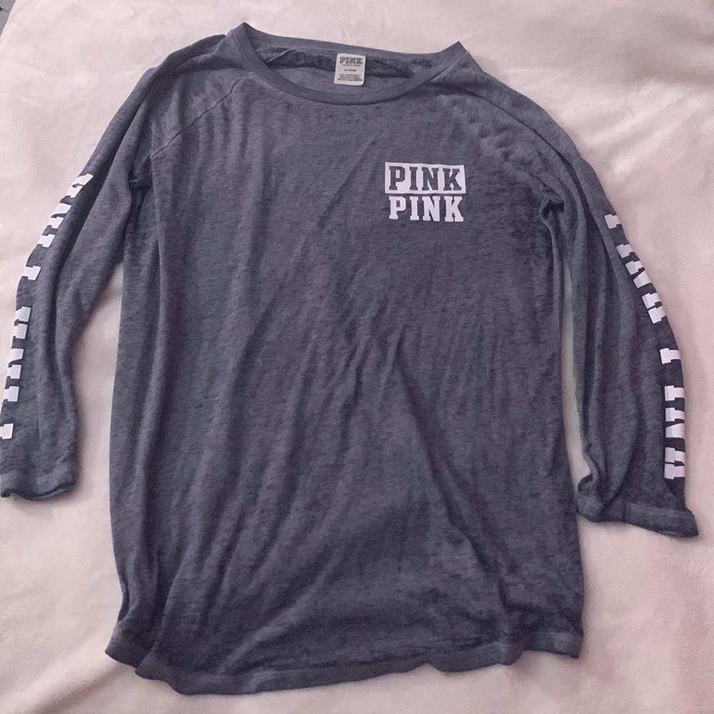 VS PINK grey tee